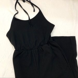 urban outfitters black jumpsuit